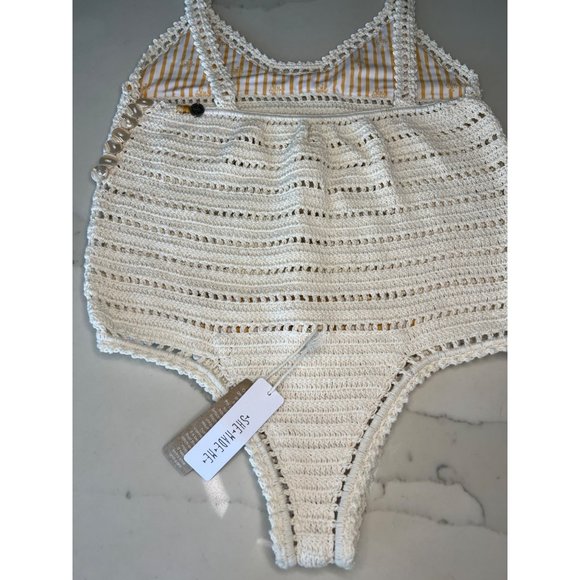 She Made Me crocheted one piece swimsuit SM NWT - Picture 5 of 13